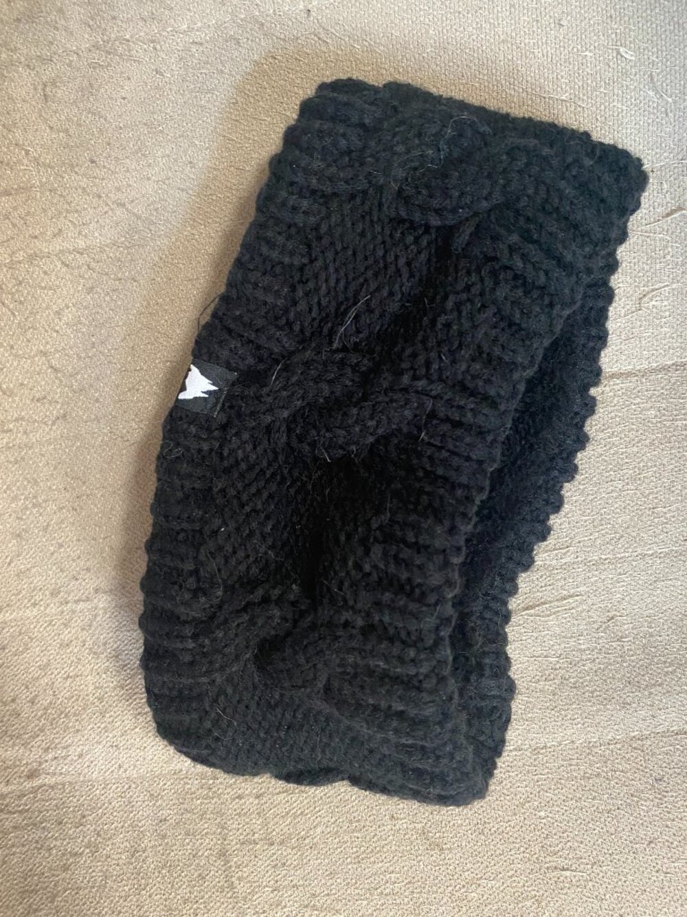Black Sweater Knit Headband